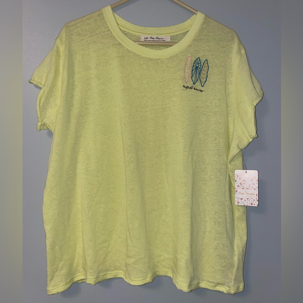 Nwt free people wipe out tee